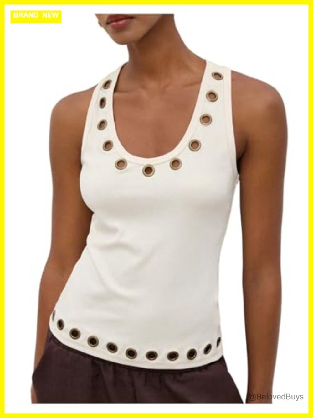 Y2K Grunge Punk Rock Tank Top Slimming Summer Sleeveless Streetwear